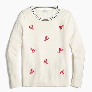 J Crew Lobster Teddie Sweater